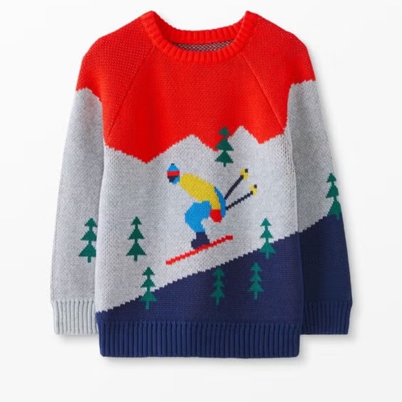 Hanna Andersson Holiday Sweater ski sweater boys - Picture 1 of 13